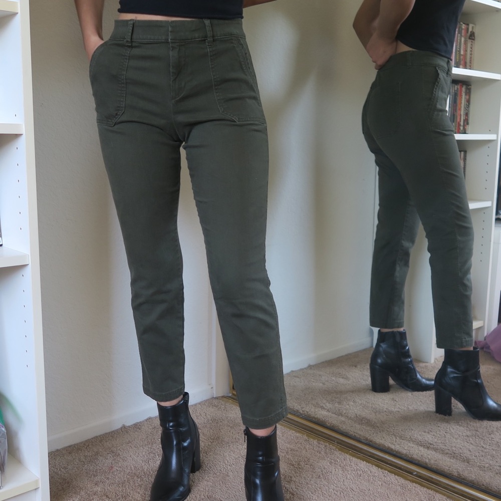 Old Navy Army Green Pixie Pants